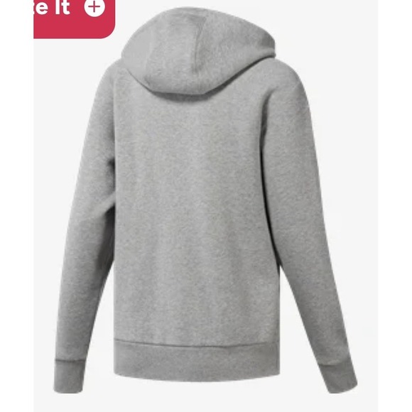 adidas Youth Medium Training Fleece Crew Hoodie Boys 12–14 Grey Cotton Pullover - Picture 2 of 5